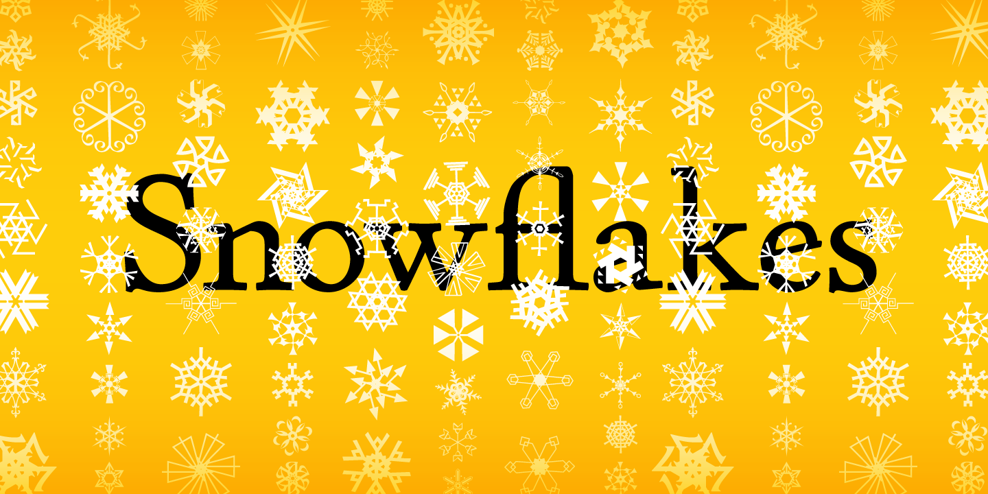Font P22 Snowflakes